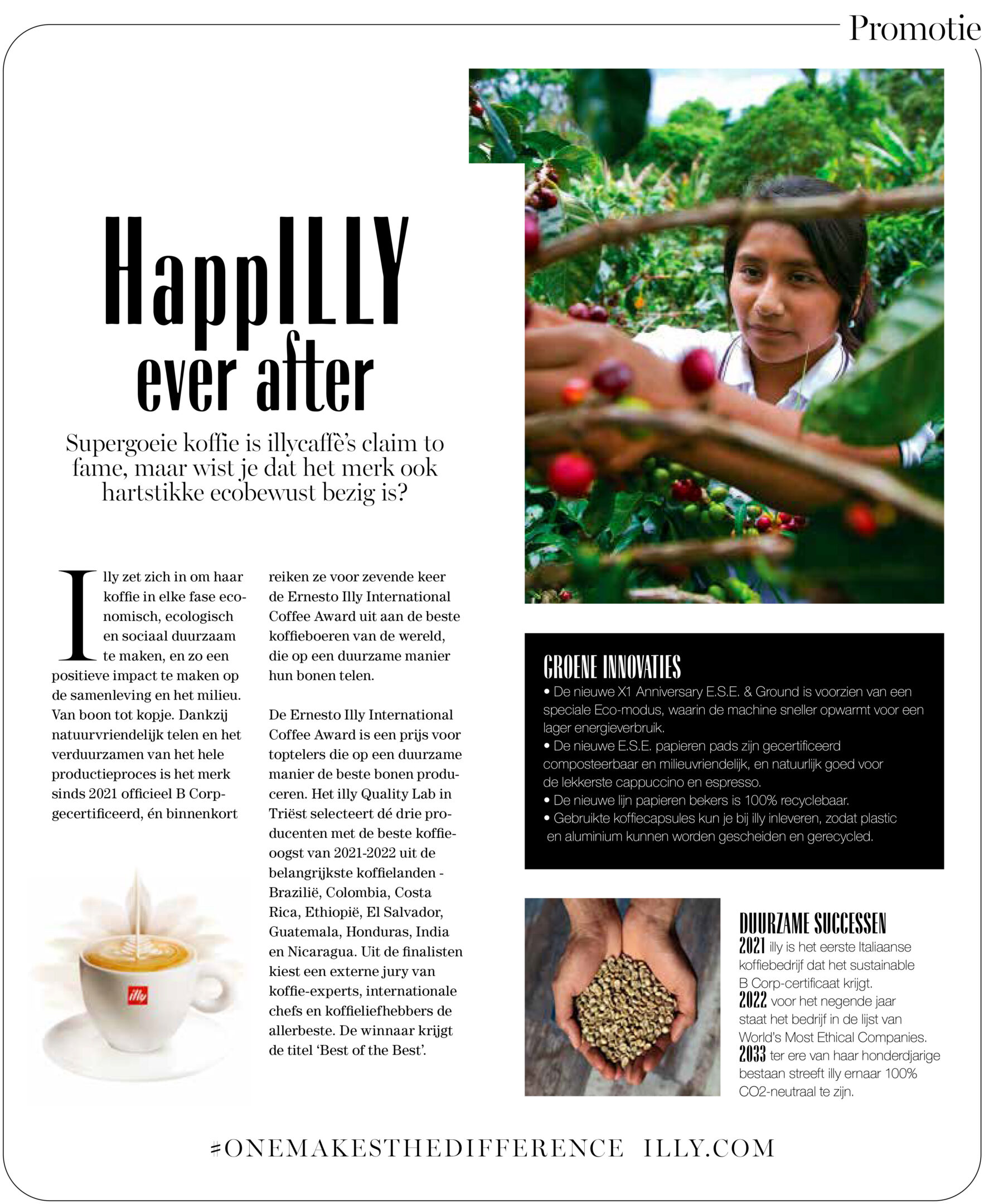 Publication of illy in the Marie Claire
